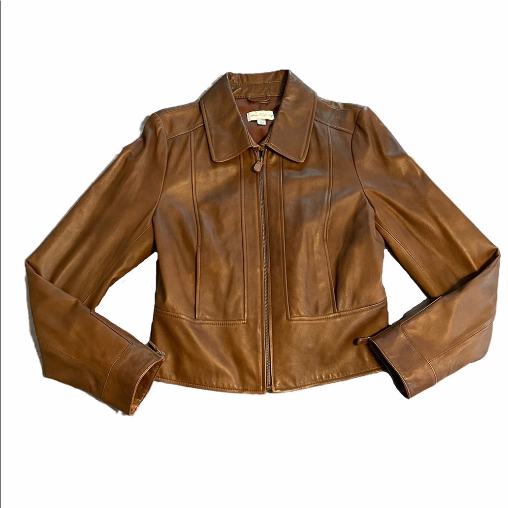Alice Temperley Brown Leather Jacket